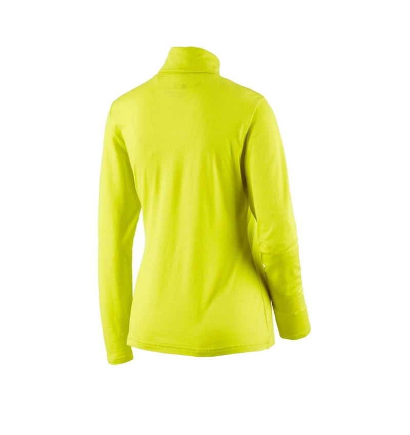 Topics: Turtle neck shirt Merino e.s.trail, ladies' + acid yellow/black 4