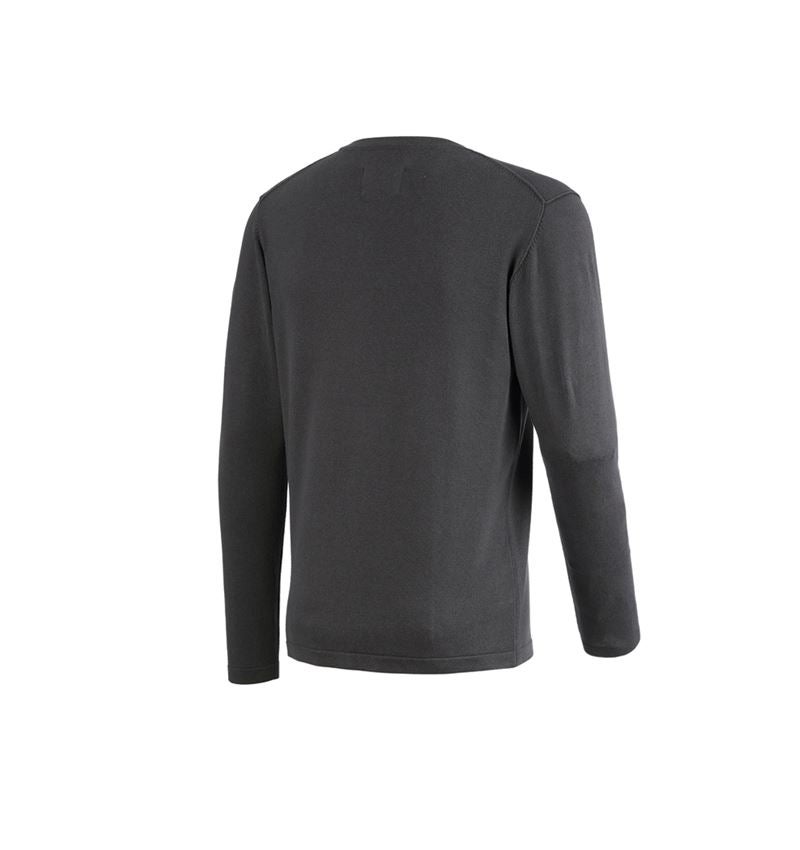 Teman: Stickad tröja e.s.iconic + karbongrå 9