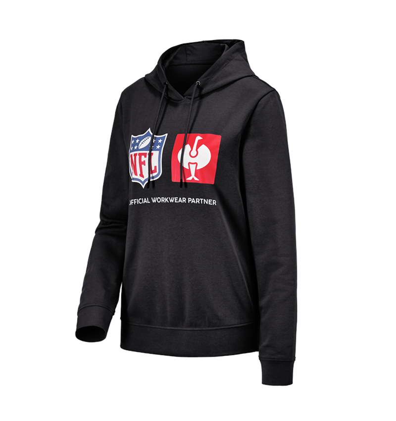 Samarbeten: NFL Hoodie cotton, ladies + svart 2