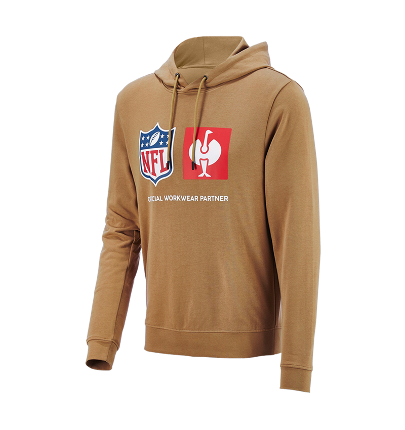 Samarbeten: NFL Hoodie cotton + mandelbrun 6