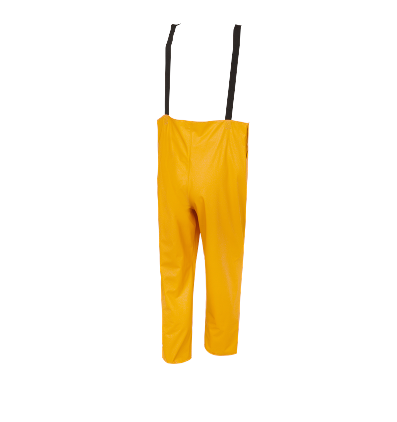 Work Trousers: Flexi-Stretch bib and brace + yellow 1