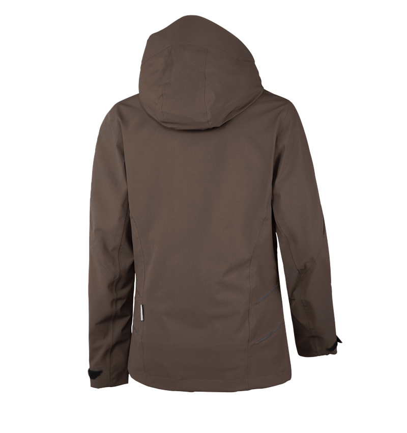 Cold: 3 in 1 functional jacket e.s.vision, ladies' + chestnut 3