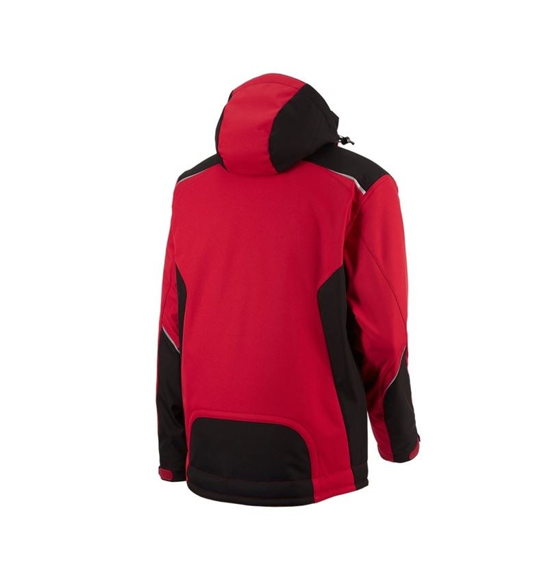 Gardening / Forestry / Farming: Softshell jacket e.s.motion + red/black 3