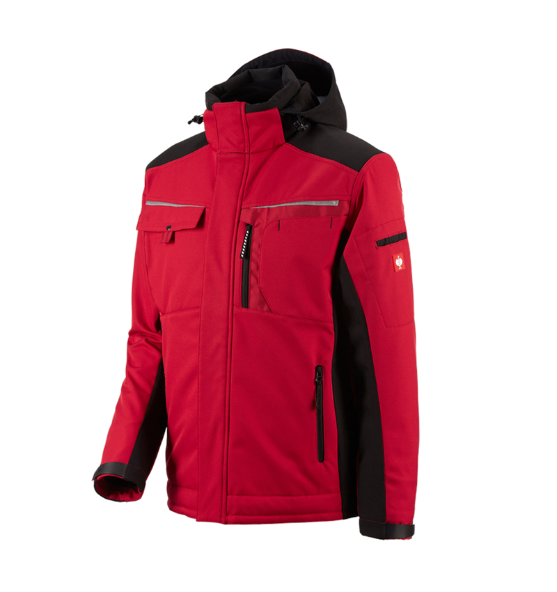 Cold: Softshell jacket e.s.motion + red/black 2