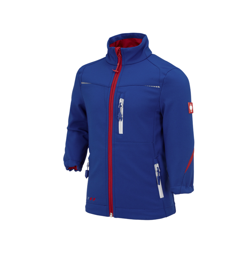 Topics: Softshell jacket e.s.motion 2020, children's + royal/fiery red