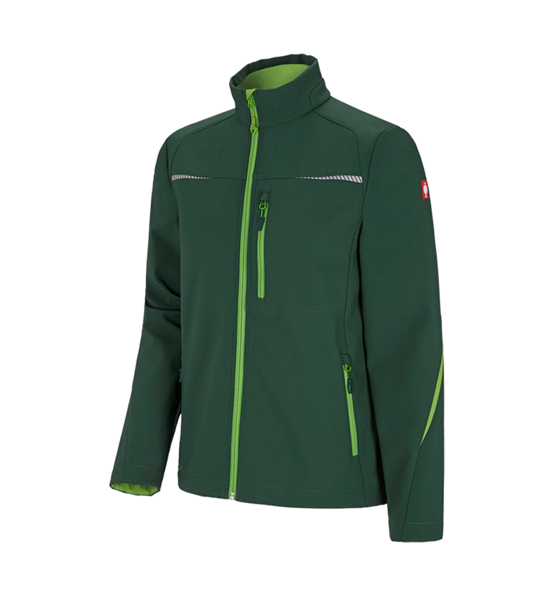 Plumbers / Installers: Softshell jacket e.s.motion 2020 + green/seagreen 1