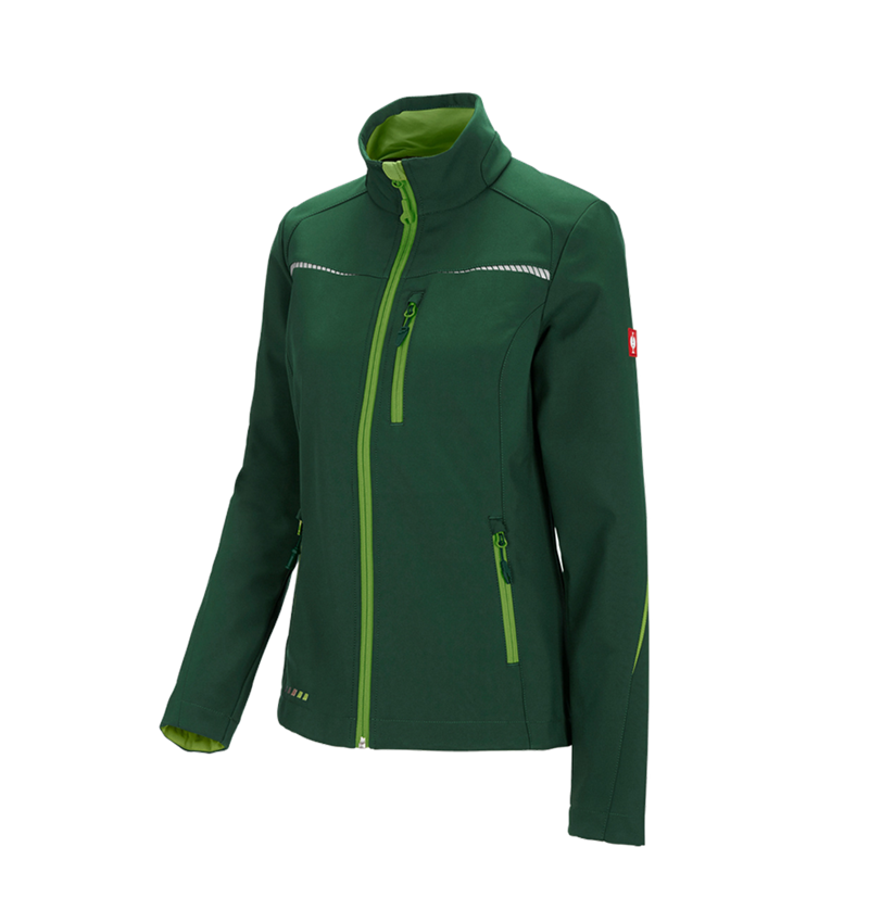 Work Jackets: Softshell jacket e.s.motion 2020, ladies' + green/seagreen 2
