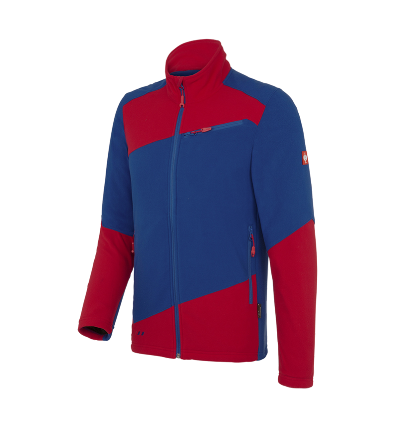 Work Jackets: Fleece jacket e.s.motion 2020 + royal/fiery red