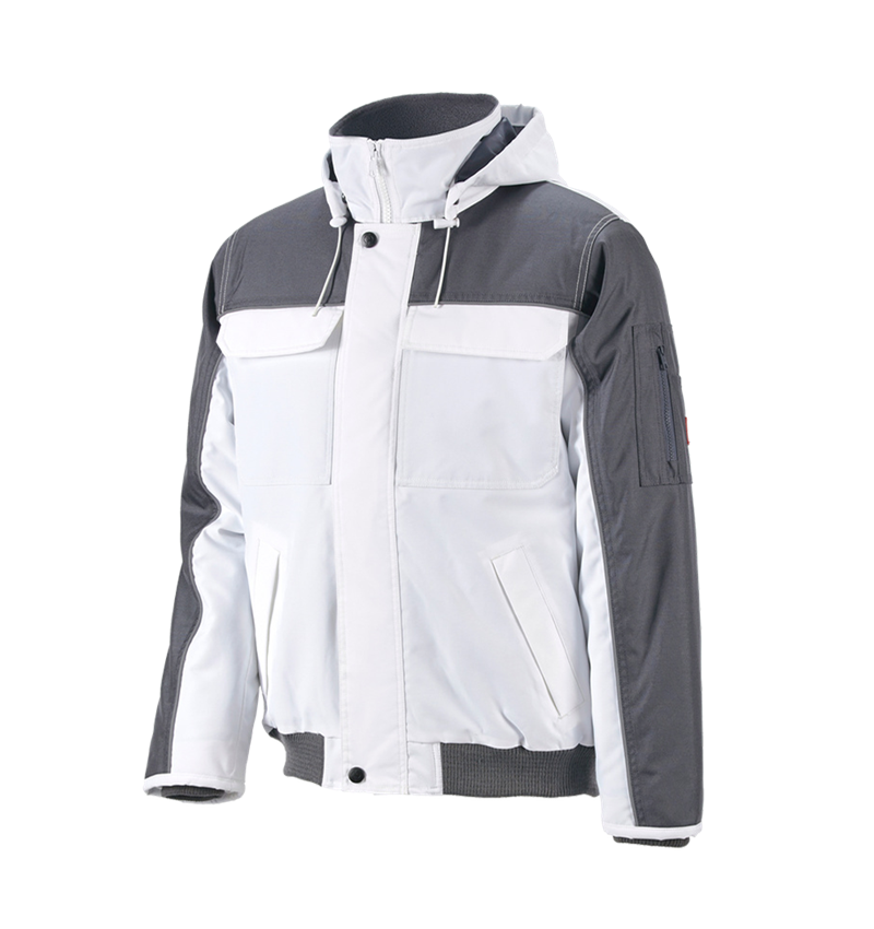 Topics: Pilot jacket e.s.image  + white/grey