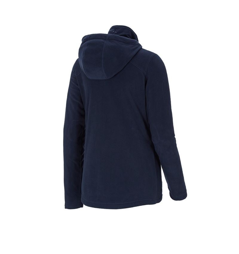 Plumbers / Installers: Hooded fleece jacket e.s.motion 2020, ladies' + navy 1