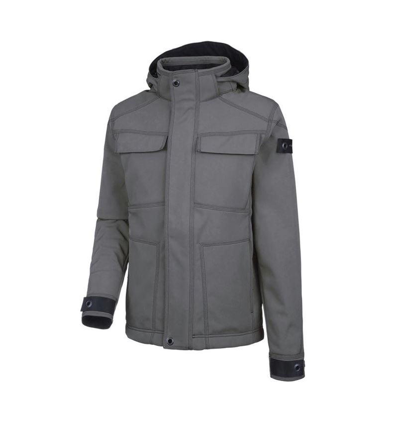 Work Jackets: Winter softshell jacket e.s.roughtough + titanium 2