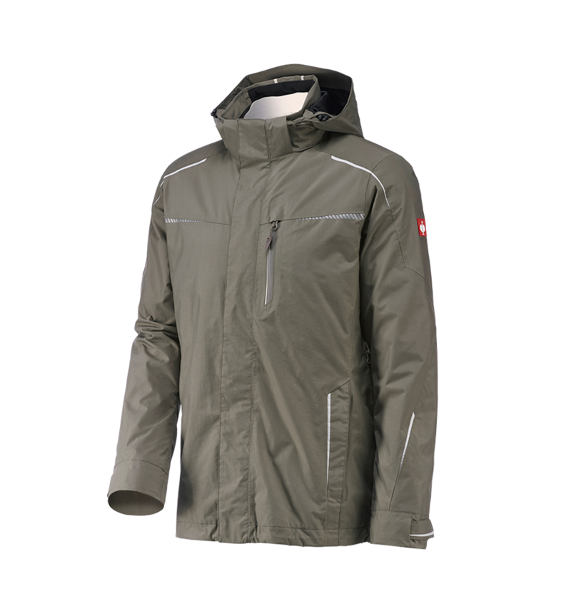 Cold: 3 in 1 functional jacket e.s.motion 2020, men's + stone/plaster 2