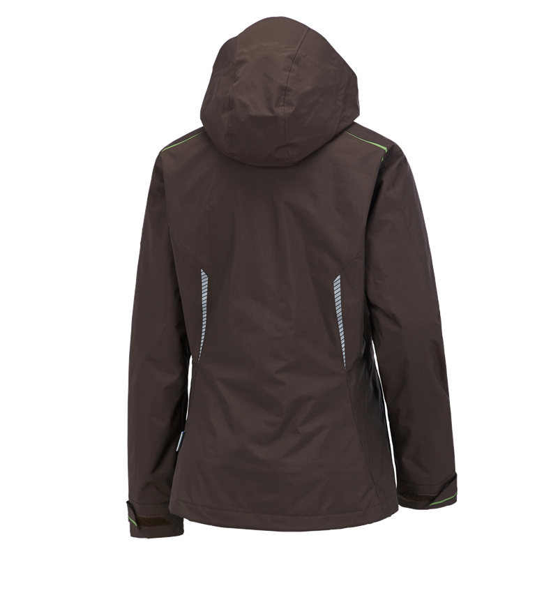 Cold: 3 in 1 functional jacket e.s.motion 2020, ladies' + chestnut/seagreen 3