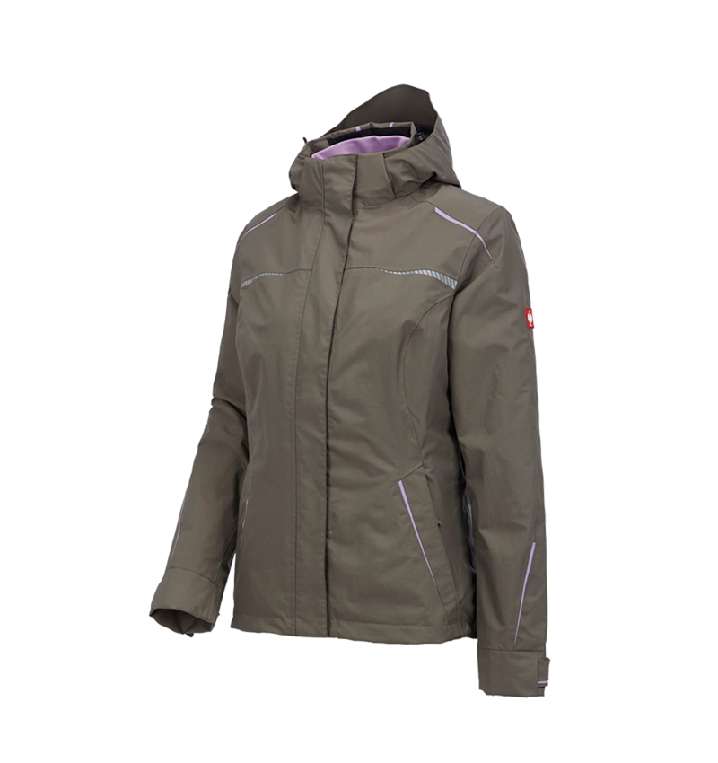 Gardening / Forestry / Farming: 3 in 1 functional jacket e.s.motion 2020, ladies' + stone/lavender 2