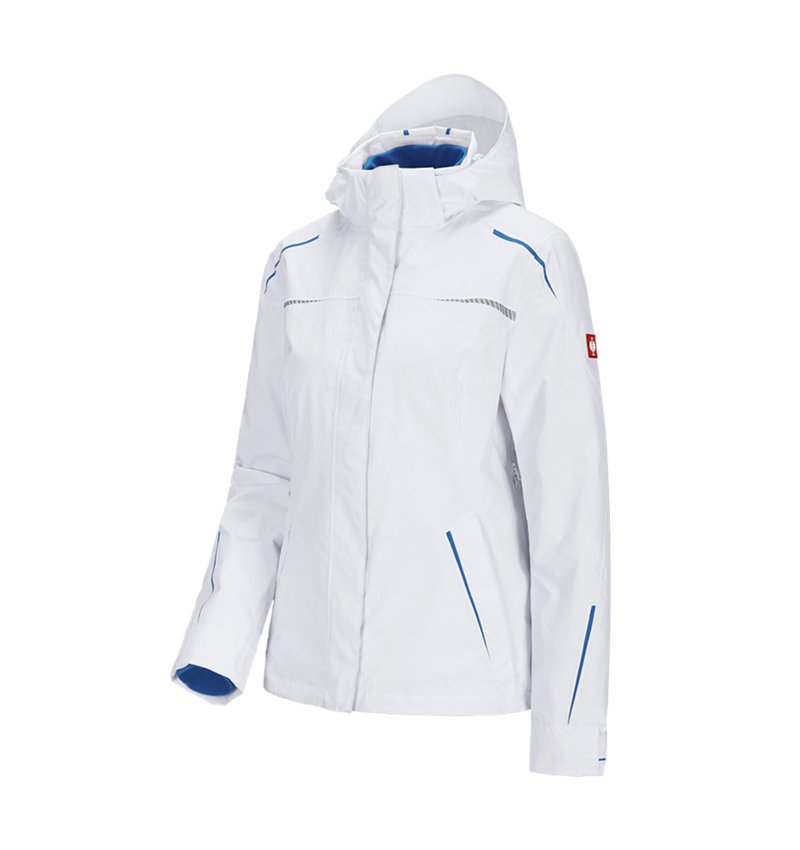Gardening / Forestry / Farming: 3 in 1 functional jacket e.s.motion 2020, ladies' + white/gentianblue 2