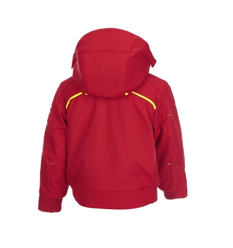 Topics: Winter softshell jacket e.s.motion 2020,children's + fiery red/high-vis yellow 3