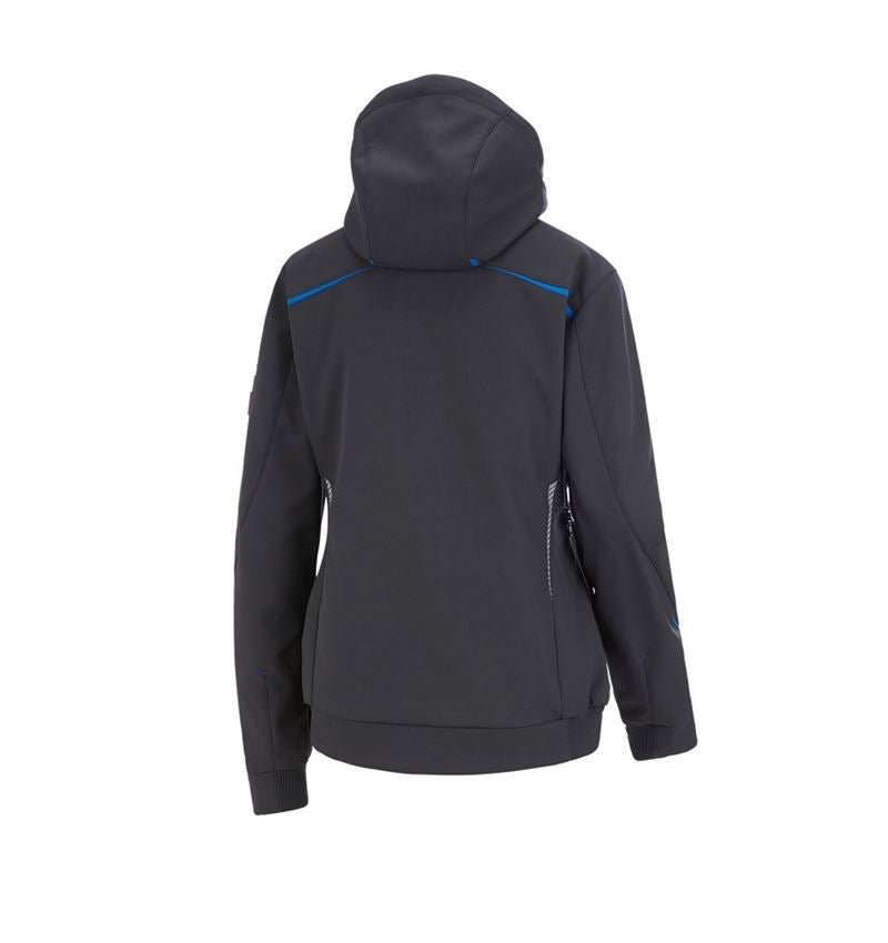 Cold: Winter softshell jacket e.s.motion 2020, ladies' + graphite/gentianblue 3