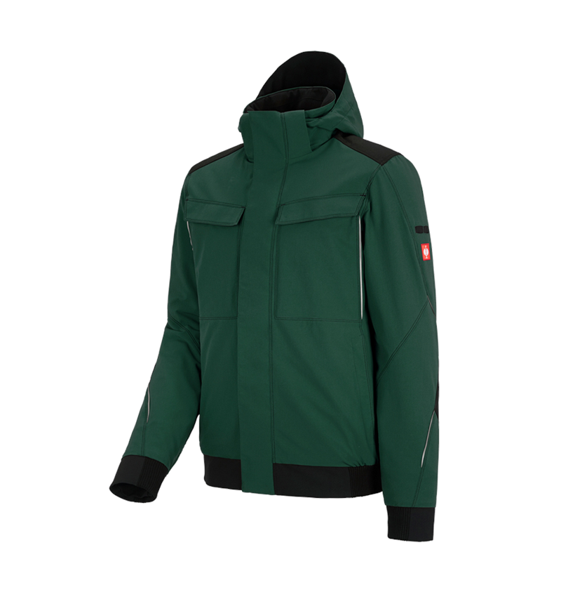 Work Jackets: Winter functional jacket e.s.dynashield + green/black 2