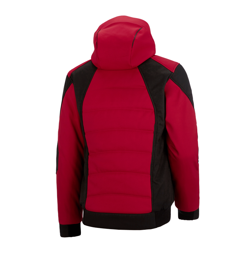 Gardening / Forestry / Farming: Winter softshell jacket e.s.vision + red/black 3