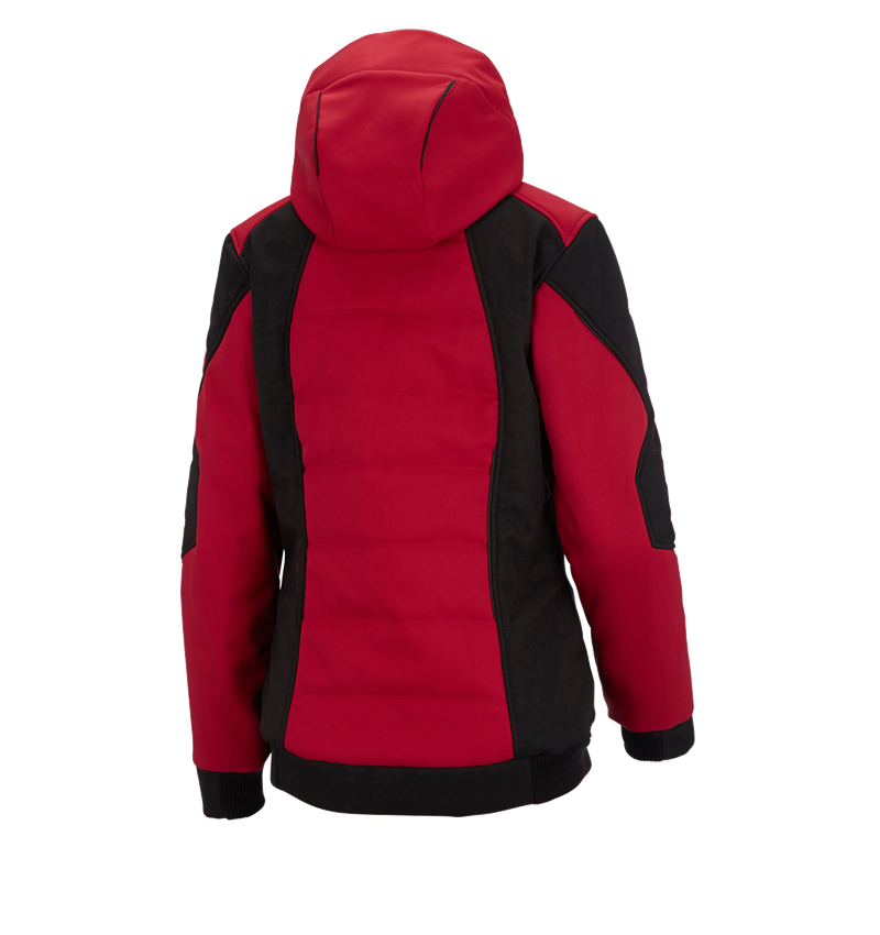 Plumbers / Installers: Winter softshell jacket e.s.vision, ladies' + red/black 3
