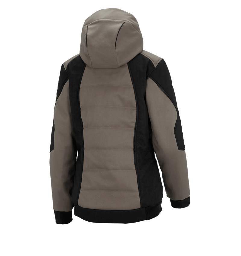 Plumbers / Installers: Winter softshell jacket e.s.vision, ladies' + stone/black 3
