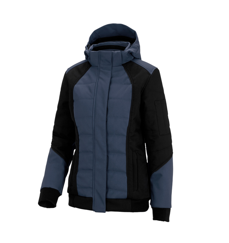 Joiners / Carpenters: Winter softshell jacket e.s.vision, ladies' + pacific/black 2