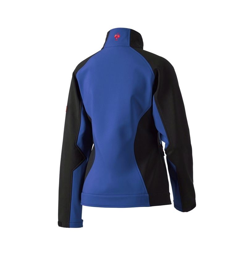 Work Jackets: Ladies' softshell jacket dryplexx® softlight + royal/black 3