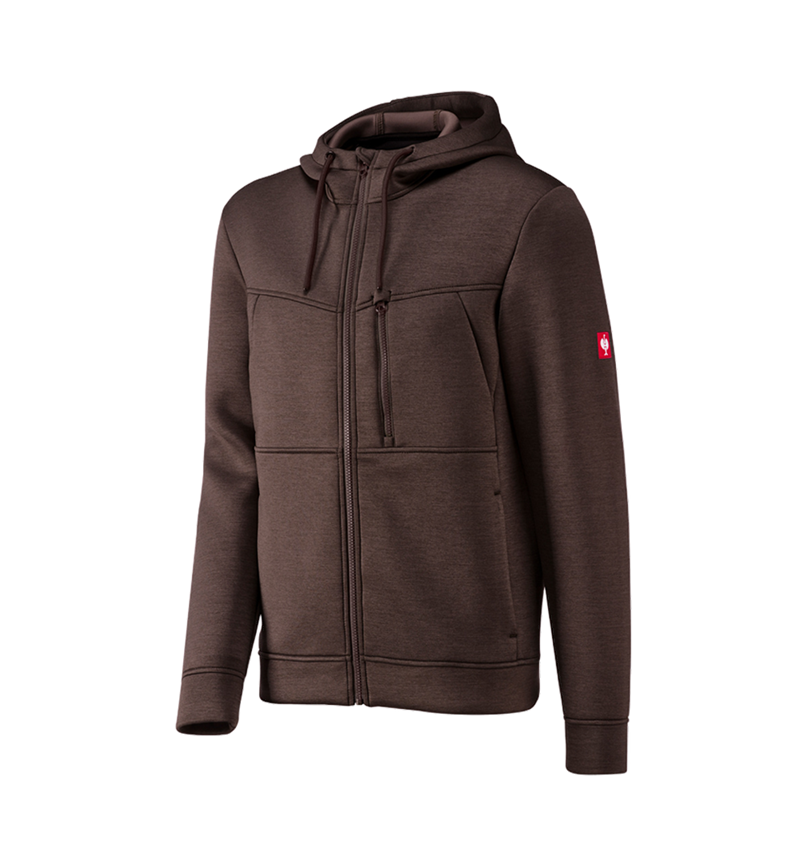 Joiners / Carpenters: Hooded jacket climafoam e.s.dynashield + chestnut melange 2