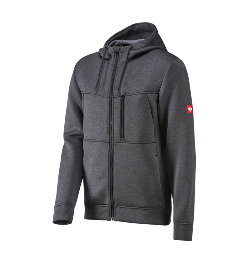 Work Jackets: Hooded jacket climafoam e.s.dynashield + graphite melange 2
