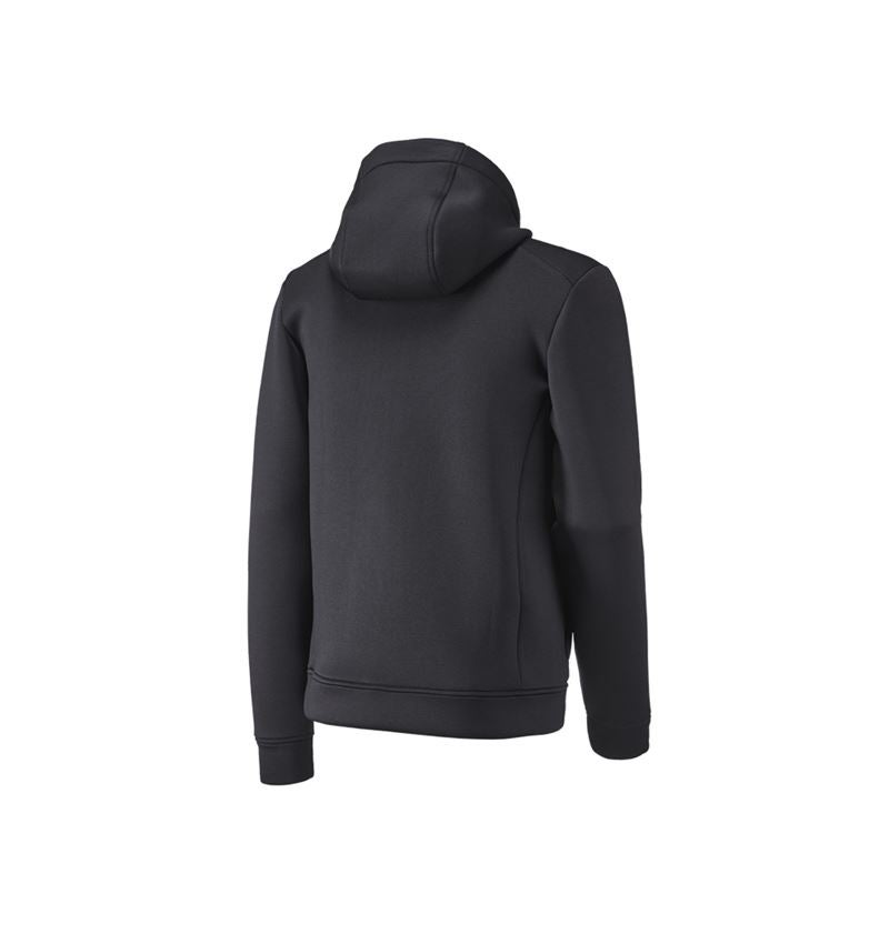 Work Jackets: Hooded jacket climafoam e.s.dynashield + black melange 3