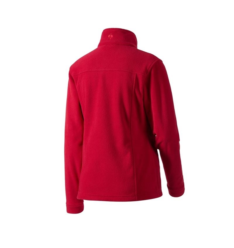 Work Jackets: Ladies' Fleece Jacket e.s.classic + red 1