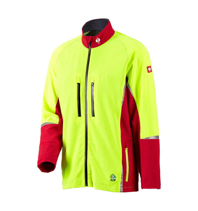 Gardening / Forestry / Farming: e.s. Forestry jacket, KWF + red/high-vis yellow 2