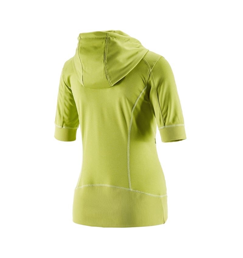 Shirts, Pullover & more: e.s.Funct. hooded jacket stripe 3/4-sleeve,ladies' + maygreen 2