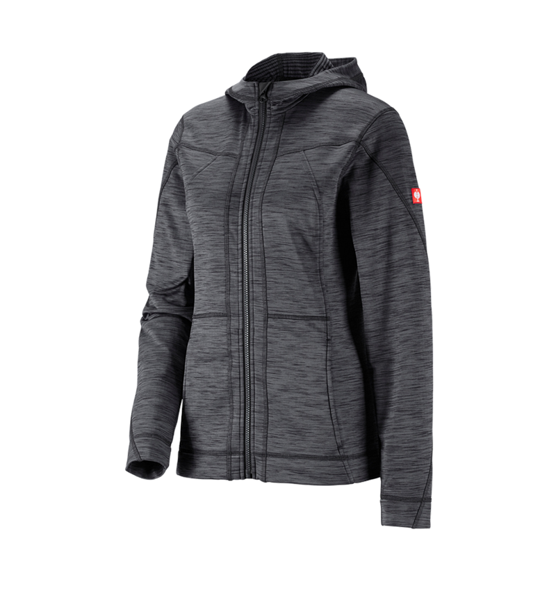 Topics: Hooded jacket isocell e.s.dynashield, ladies' + graphite melange 3