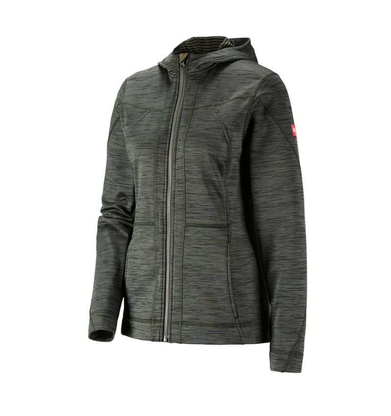Joiners / Carpenters: Hooded jacket isocell e.s.dynashield, ladies' + thyme melange 3