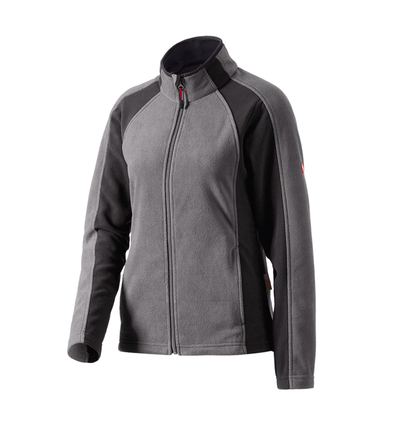 Work Jackets: Ladies' Microfleece jacket dryplexx® micro + anthracite/black 1