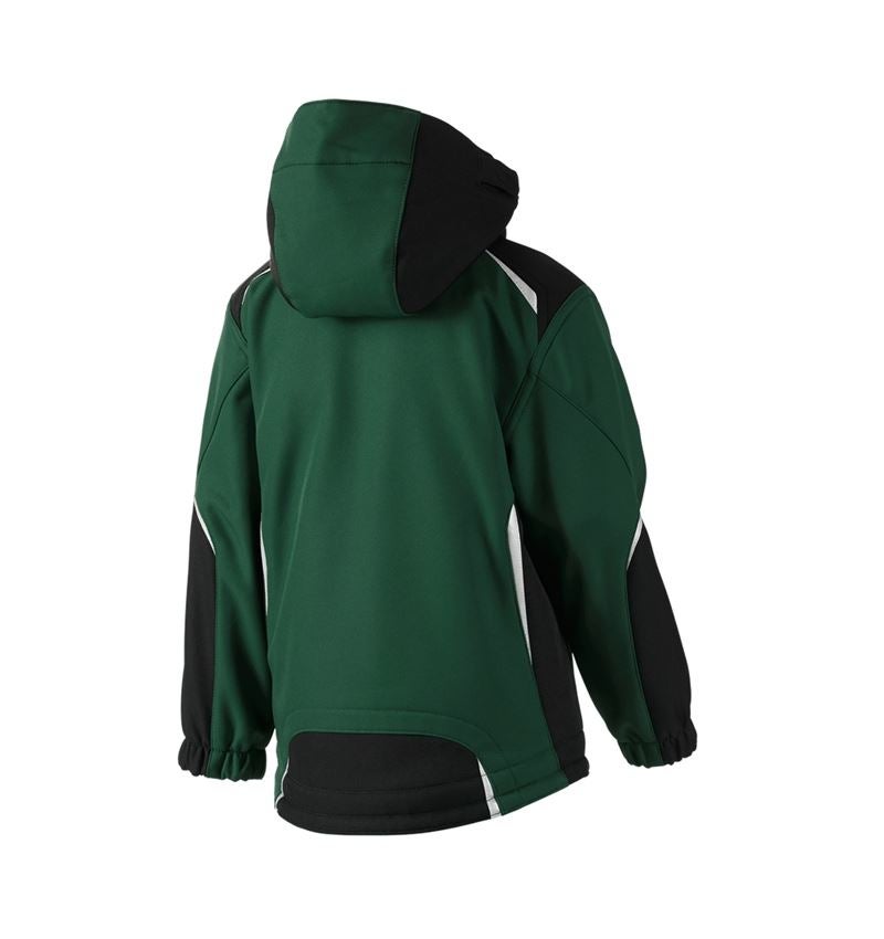 Cold: Children's softshell jacket e.s.motion + green/black 1