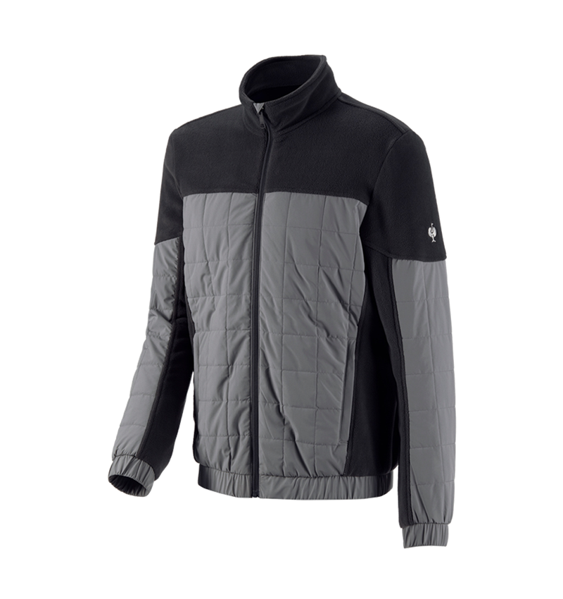 Topics: Hybrid fleece jacket e.s.concrete + black/basaltgrey 2