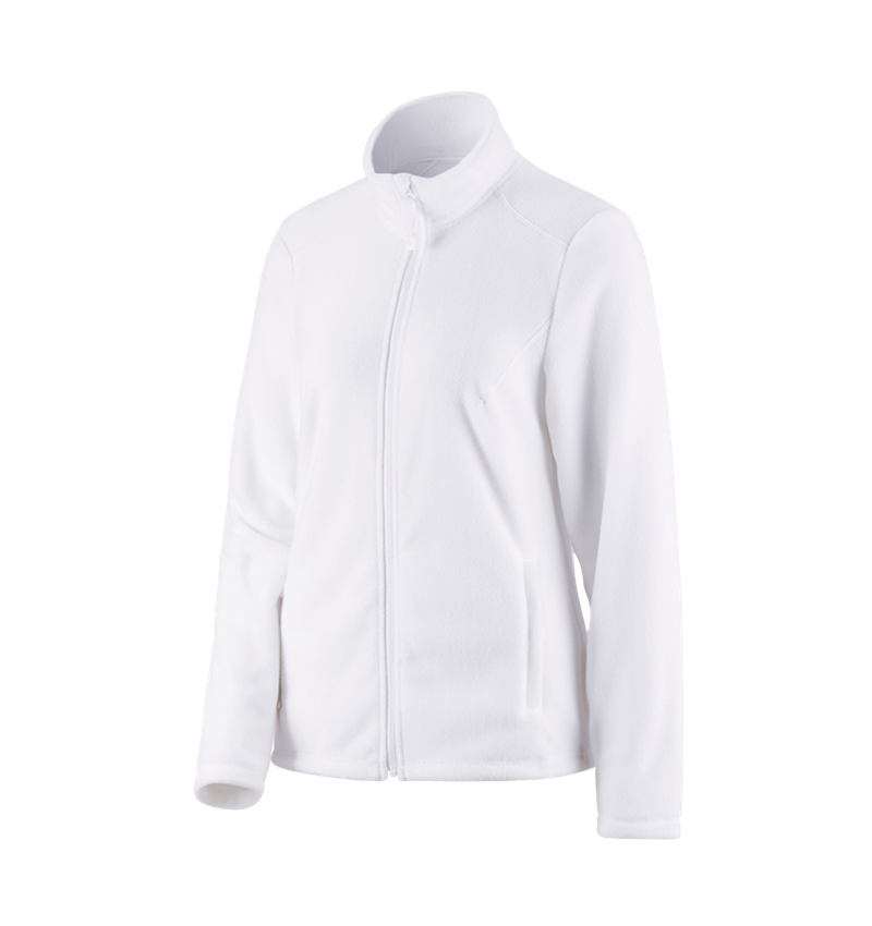Work Jackets: e.s. Fleece jacket CI, ladies' + white 2