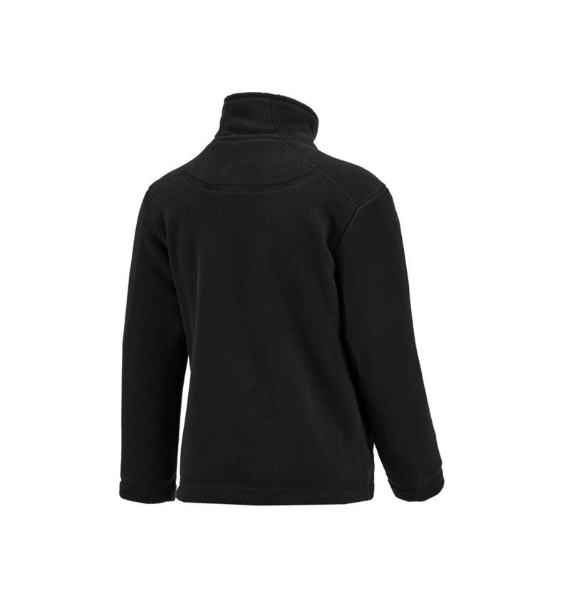 Jackets: e.s. Fleece jacket CI, children's + black 3