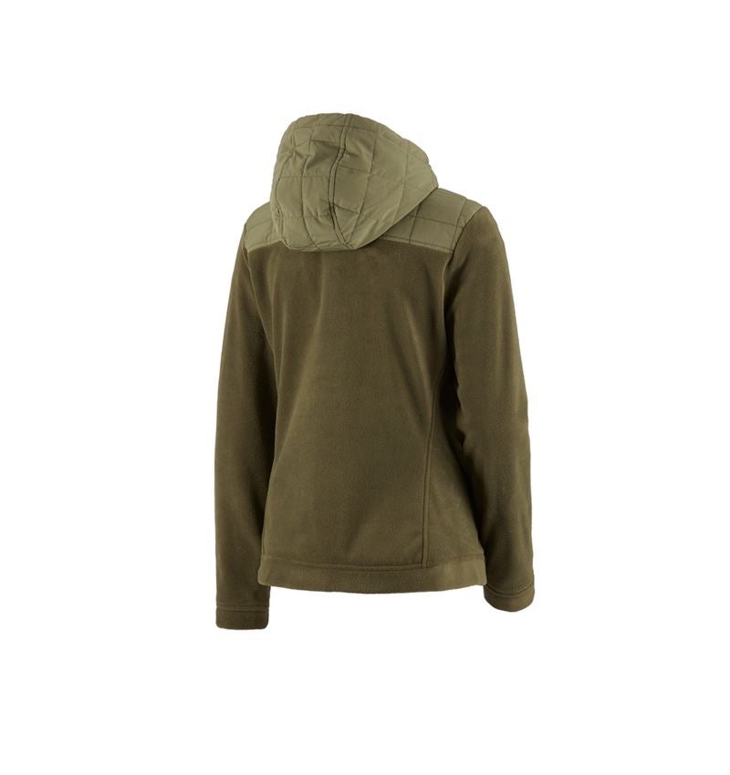 Topics: Hybrid fleece hoody jacket e.s.concrete, ladies' + mudgreen/stipagreen 3