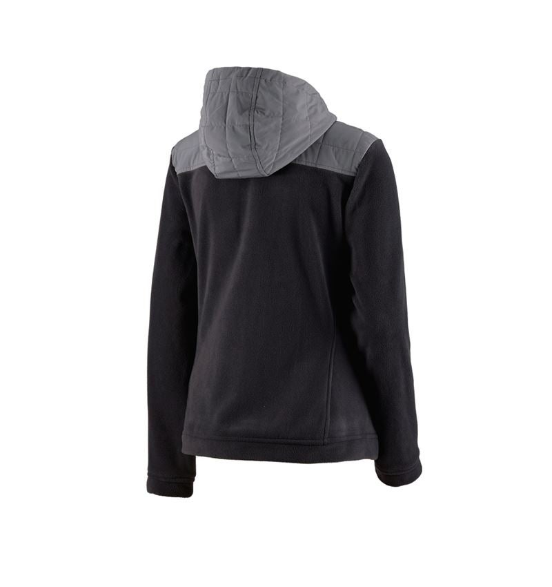 Topics: Hybrid fleece hoody jacket e.s.concrete, ladies' + black/basaltgrey 3