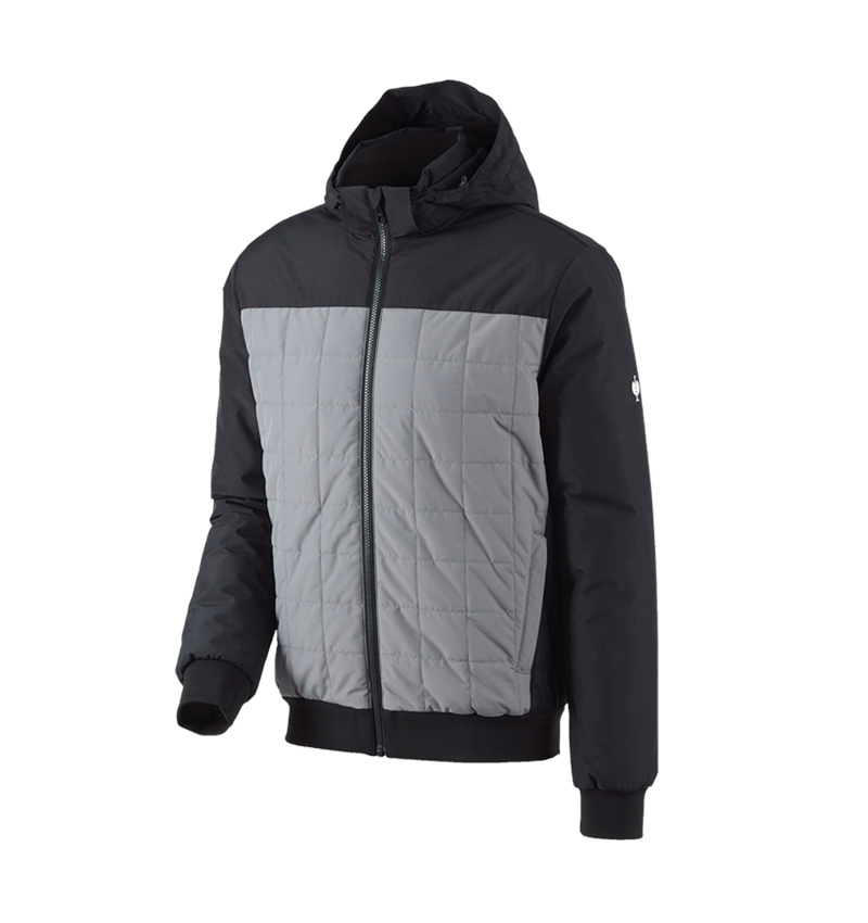 Topics: Hooded pilot jacket e.s.concrete + black/basaltgrey 2