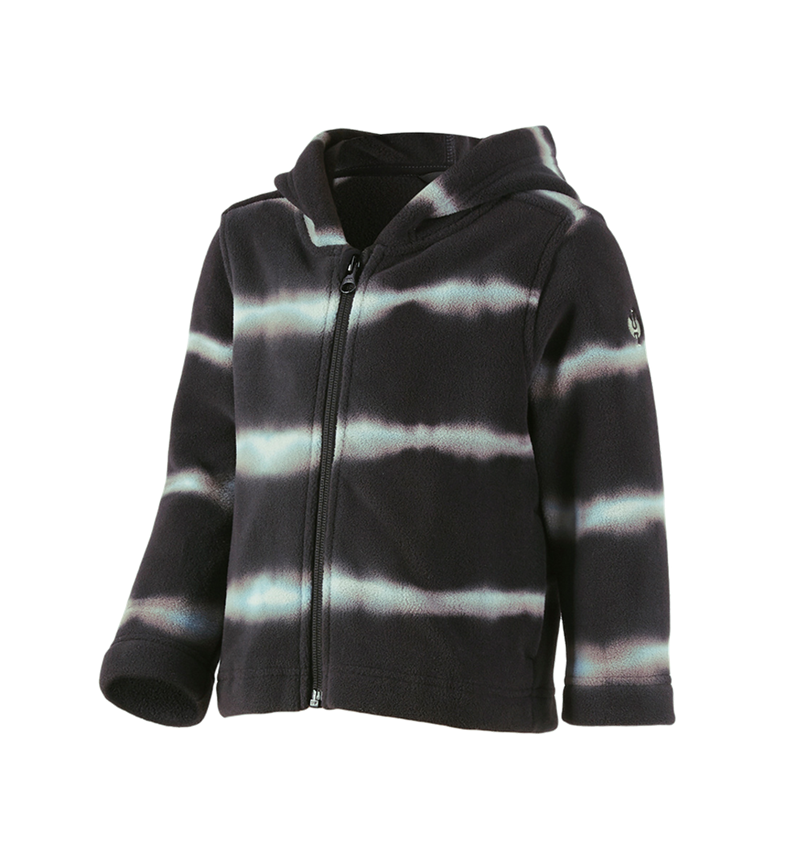 Jackor: Huvjacka av fleece tie-dye e.s.motion ten, barn + oxidsvart/magnetgrå 2
