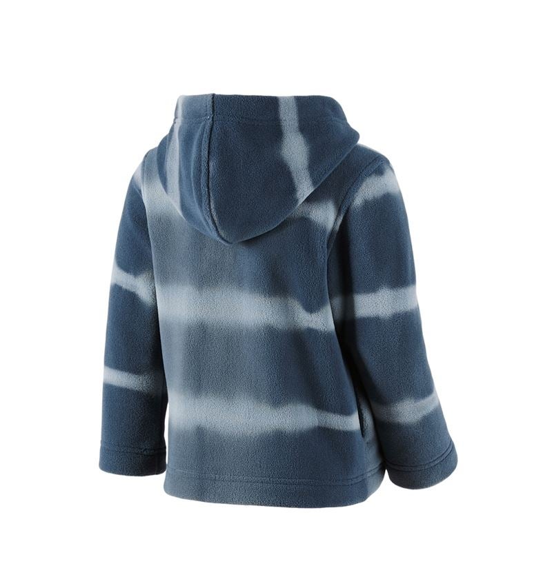 Jackor: Huvjacka av fleece tie-dye e.s.motion ten, barn + skifferblå/rökblå 3