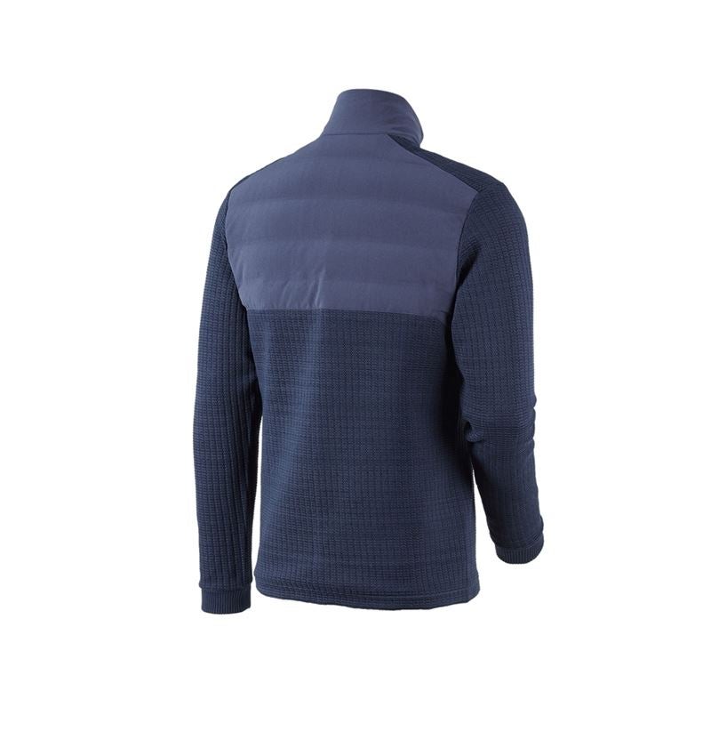 Topics: Hybrid knitted jacket e.s.trail + deepblue/white 4