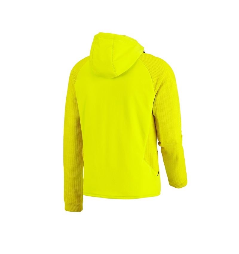 Topics: Hybrid hooded knitted jacket e.s.trail + acid yellow/black 4