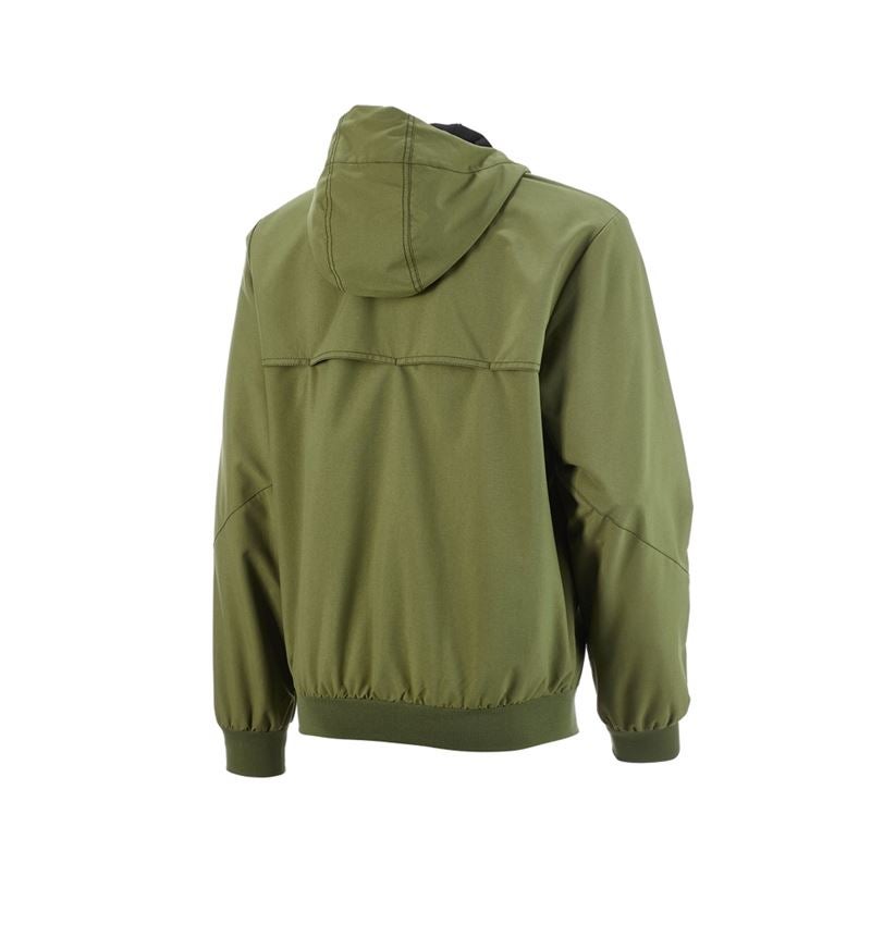 Work Jackets: Hooded jacket e.s.iconic + mountaingreen 5