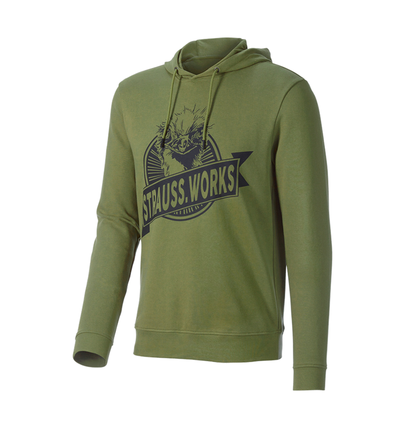 Överdelar: Hoody-Sweatshirt e.s.iconic works + berggrön 3