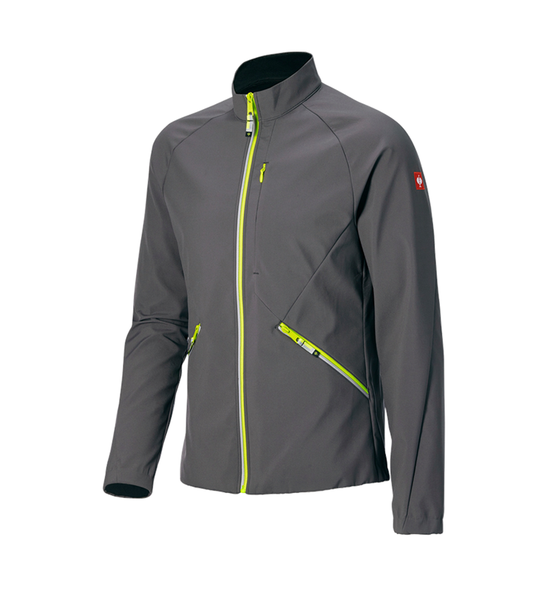 Work Jackets: Softshell jacket e.s.ambition + anthracite/high-vis yellow 7